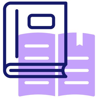 Kitap. Web simgesi basit illüstrasyon