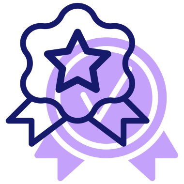 Rozet. Web simgesi basit tasarım