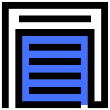 Garaj. Web simgesi basit illüstrasyon