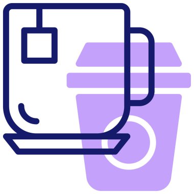 Bir fincanın vektör çizimi