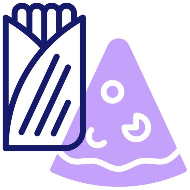 Atıştırmalık Web simgesi basit illüstrasyon 