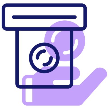 ödeme kavramı simgesi, vektör illüstrasyonu basit tasarım