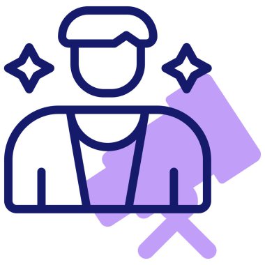 Astronom modern simge, vektör illüstrasyonu