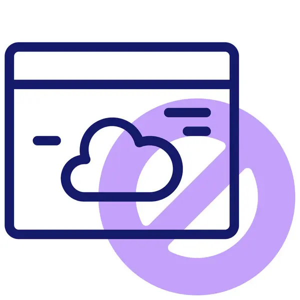 Cloud Computing Web Icoon — Stockvector