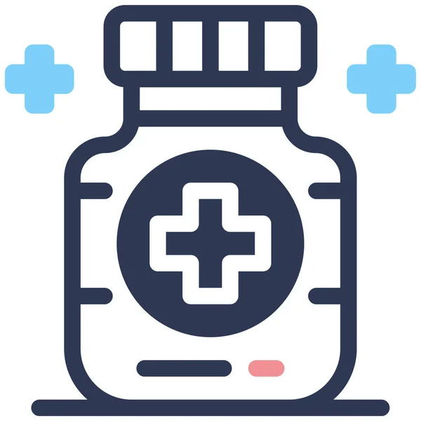 Medicina Farmacia Ilustración Ilustración Vectorial Diseño Simple — Vector de stock