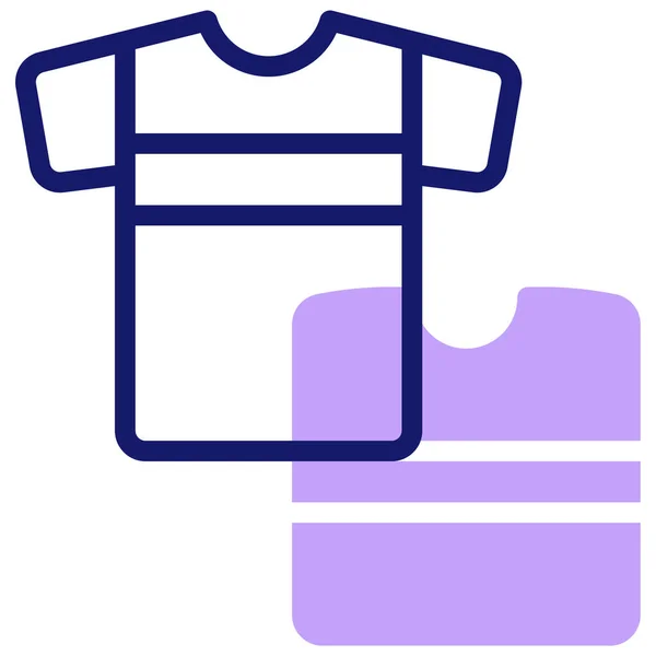TシャツWebアイコンシンプルなデザイン — ストックベクタ