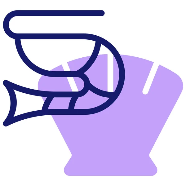 Toilette Icona Web Semplice Illustrazione — Vettoriale Stock