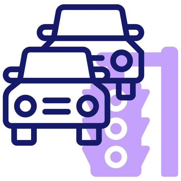 Traffic Web Icon Simple Illustration — Stock Vector