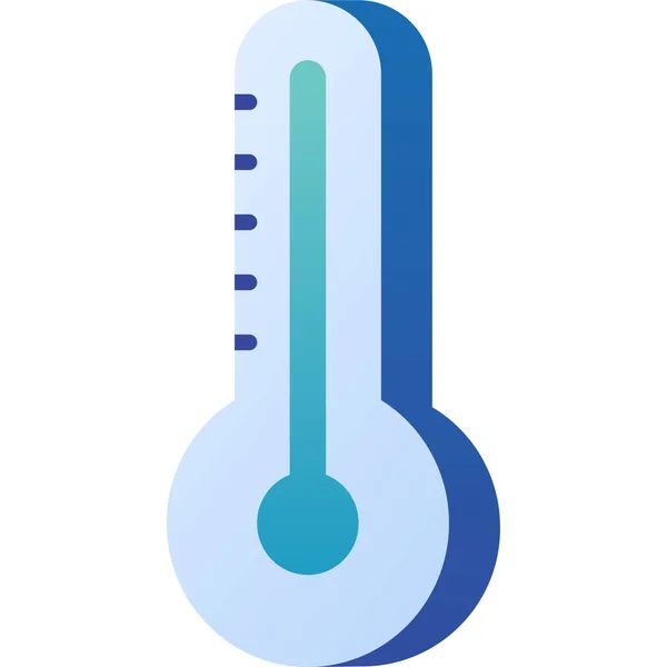 Θερμοκρασία Web Εικονίδιο Απλό Σχεδιασμό — Διανυσματικό Αρχείο