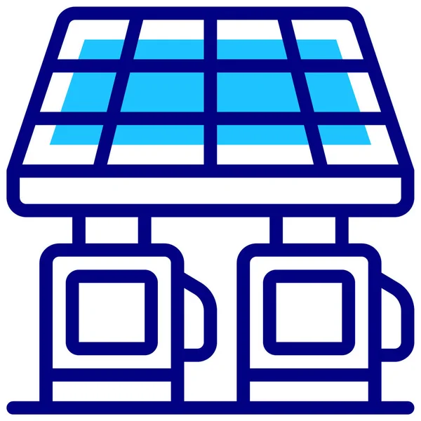 Painel Solar Ícone Web — Vetor de Stock