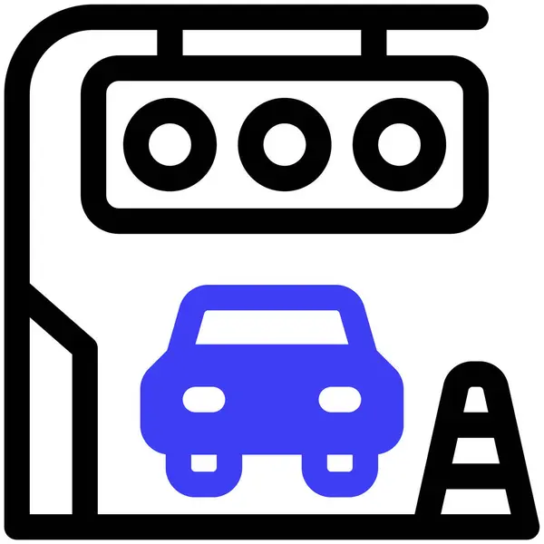 Verkehr Web Symbol Einfache Illustration — Stockvektor