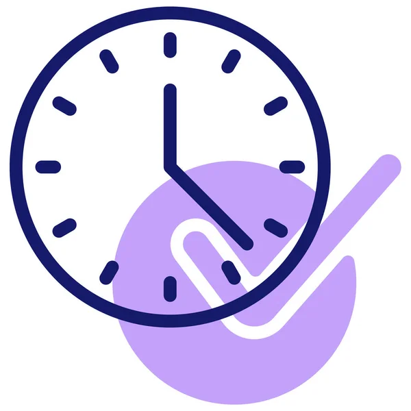 Icône Web Temps Conception Simple — Image vectorielle