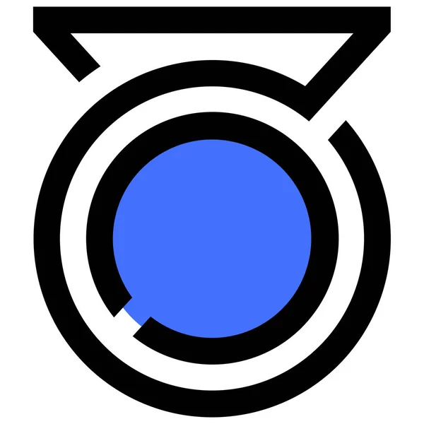 Icône Médaille Illustration Vectorielle Design Simple — Image vectorielle