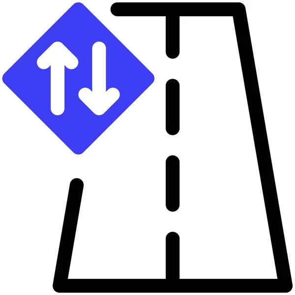 Illustration Vectorielle Icône Route — Image vectorielle