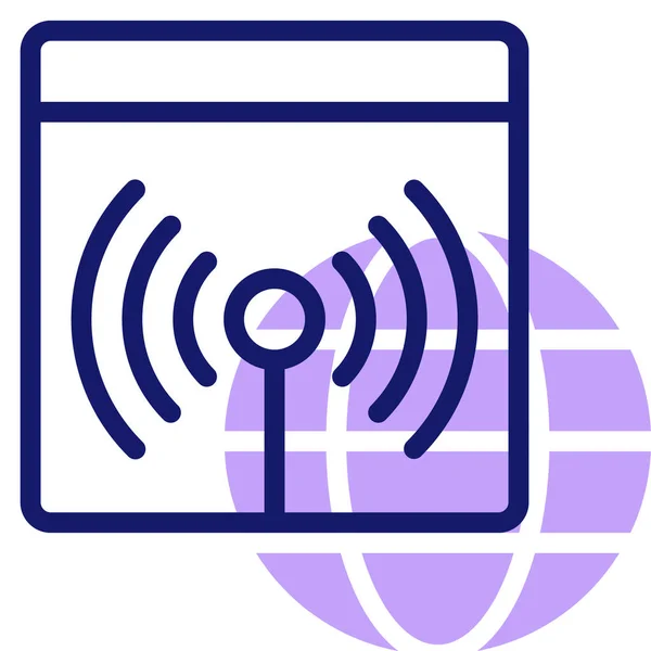 Σήμα Wifi Απλή Απεικόνιση — Διανυσματικό Αρχείο