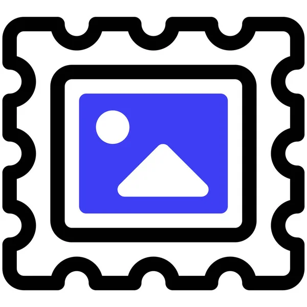 Stempel Web Symbol Einfache Illustration — Stockvektor