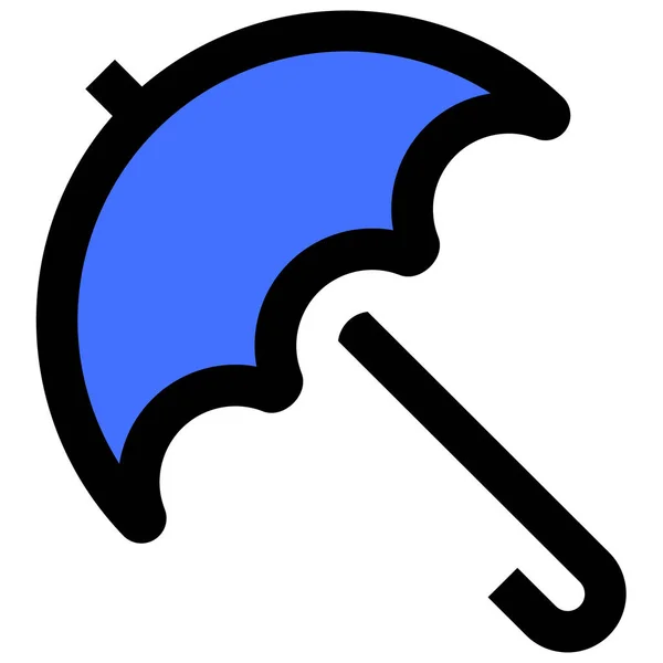 Icône Web Parapluie Design Simple — Image vectorielle