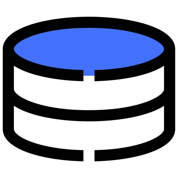Datenbank Web Symbol Einfache Illustration — Stockvektor