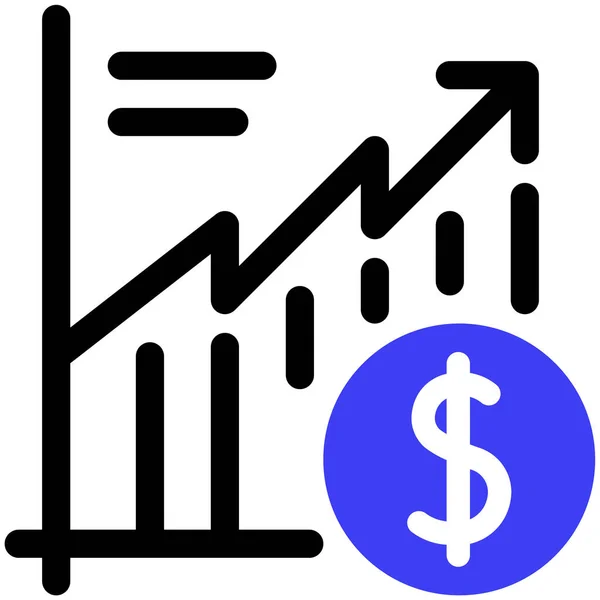 Ícone Crescimento Ilustração Vetorial — Vetor de Stock