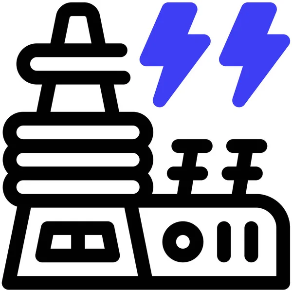 Energie Web Icoon Eenvoudige Illustratie — Stockvector