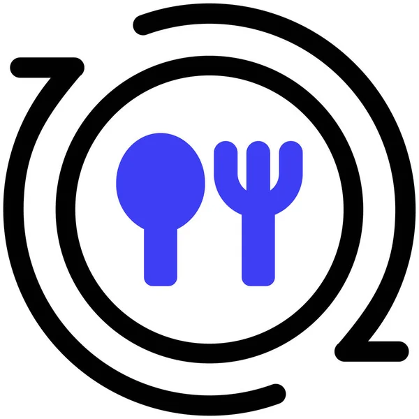 Cutlery Web Icon Simple Illustration — Stock Vector