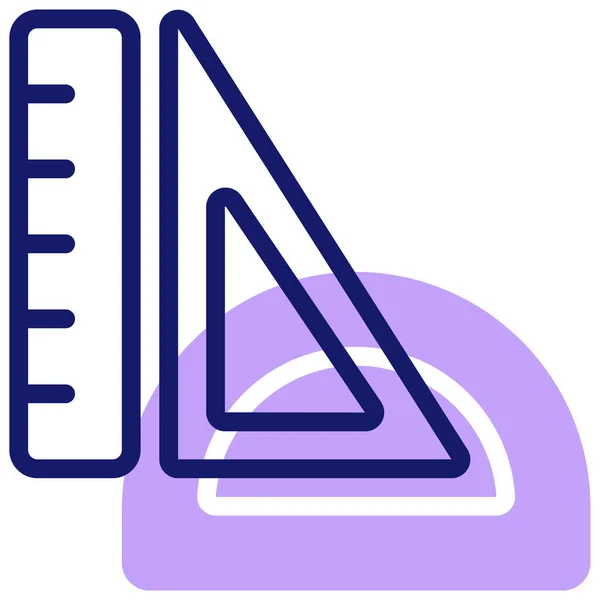 Lineal Symbol Vektor Illustration — Stockvektor