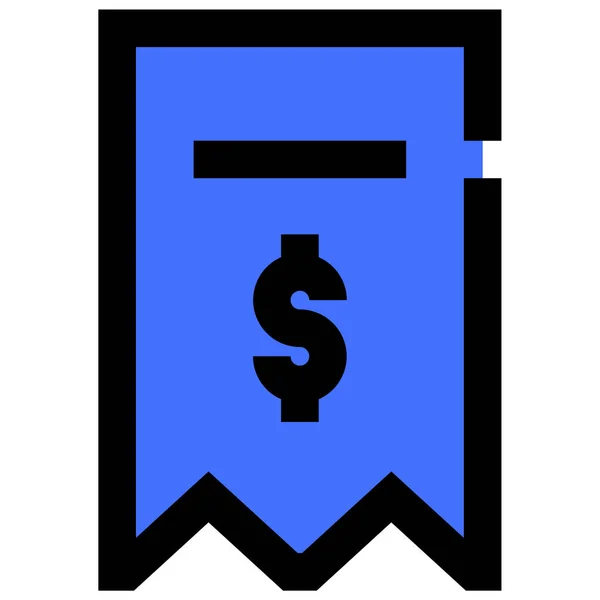 Een Dollar Web Icoon Eenvoudige Illustratie — Stockvector