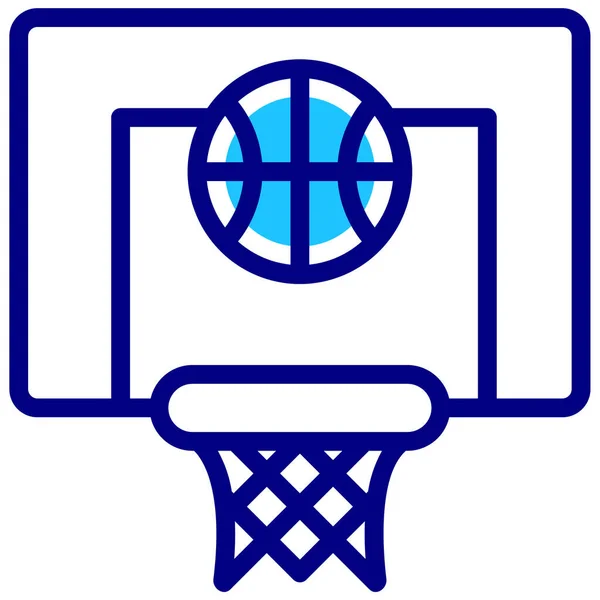 Basketball Web Icon Simple Illustration — Stock Vector