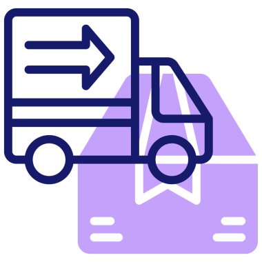 kamyon web simgesi basit tasarım