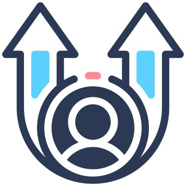 Seviye atlayın. Web simgesi vektör illüstrasyonu