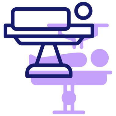 Sandalye. Web simgesi basit illüstrasyon