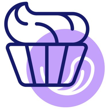 cupcake web simgesi basit tasarım