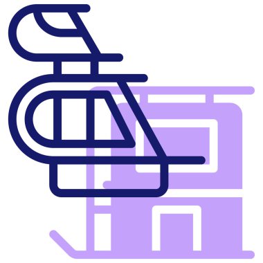 Bir bisiklet simgesinin vektör illüstrasyonu