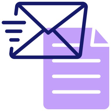 E-posta. Web simgesi basit illüstrasyon