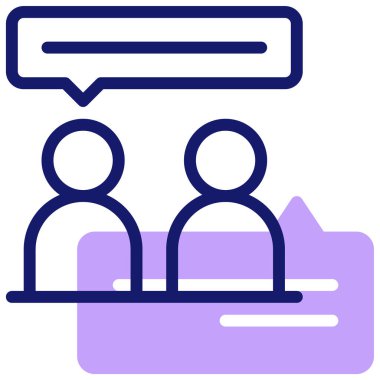 konuşma simgesi, vektör illüstrasyonu 