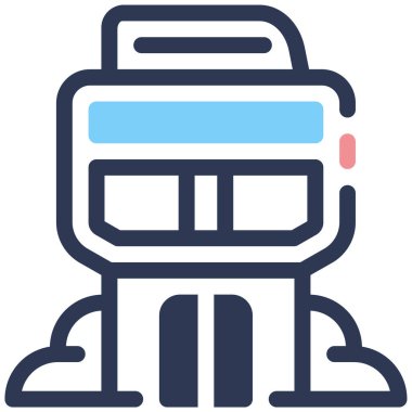 ofis simgesi, vektör illüstrasyonu basit tasarım