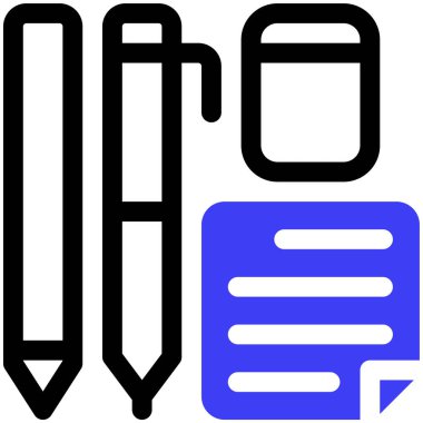 kırtasiye web simgesi, basit tasarım