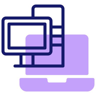 bilgisayar simgesi, vektör illüstrasyonu basit tasarım