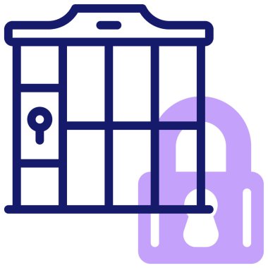 Bina. Web simgesi basit illüstrasyon