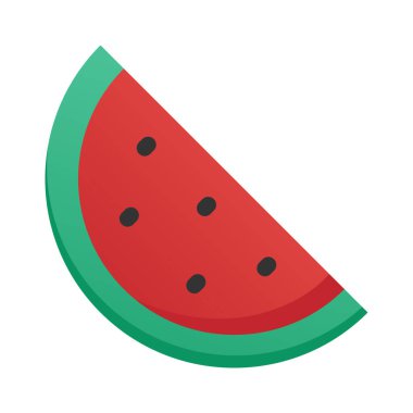Karpuz dilimi web illüstrasyon tasarımı