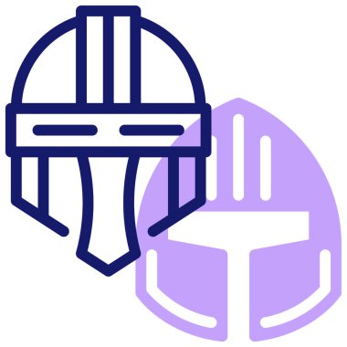 Miğfer. Web simgesi basit illüstrasyon