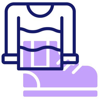 Giysi. Web simgesi basit illüstrasyon