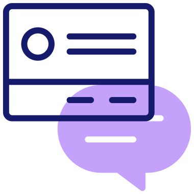 Yorum ağı basit illüstrasyonu 