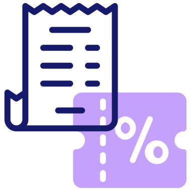Fatura. Web simgesi basit tasarım