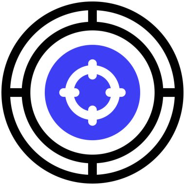 hedef simge, vektör illüstrasyonu basit tasarım