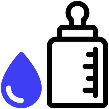 süt simgesi, vektör illüstrasyonu basit tasarım