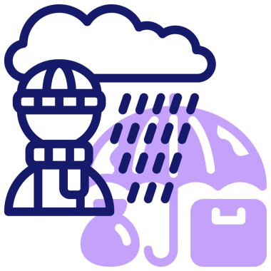 Su. Web simgesi basit illüstrasyon