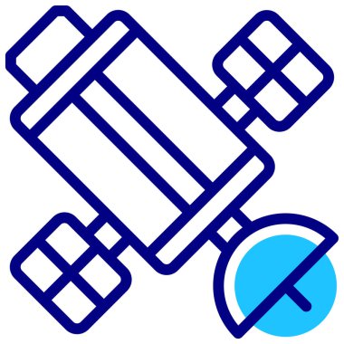 uydu simgesi vektör illüstrasyonu