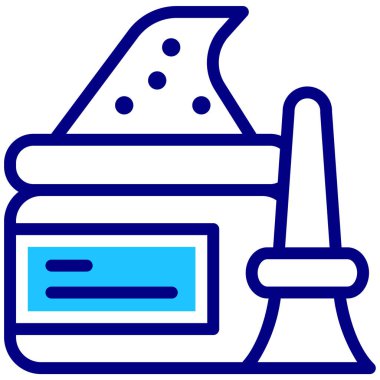 Yemek. Web simgesi basit illüstrasyon