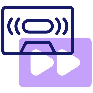 Kablosuz. Web simgesi basit illüstrasyon